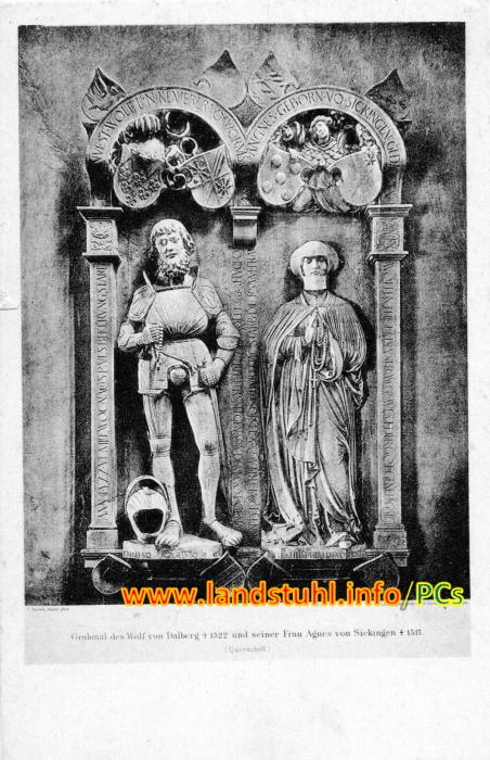 Grabmal des Wolf von Dalberg + 1522 und seiner Frau Agnes von Sickingen + 1517