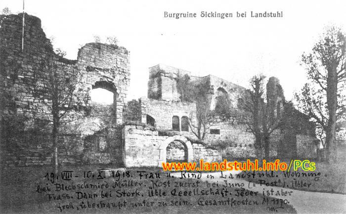 Burgruine Sickingen bei Landstuhl