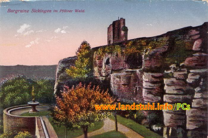 Burgruine Sickingen im Pfälzer Wald