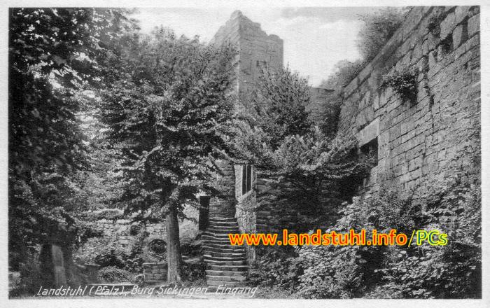 Burg Sickingen Eingang
