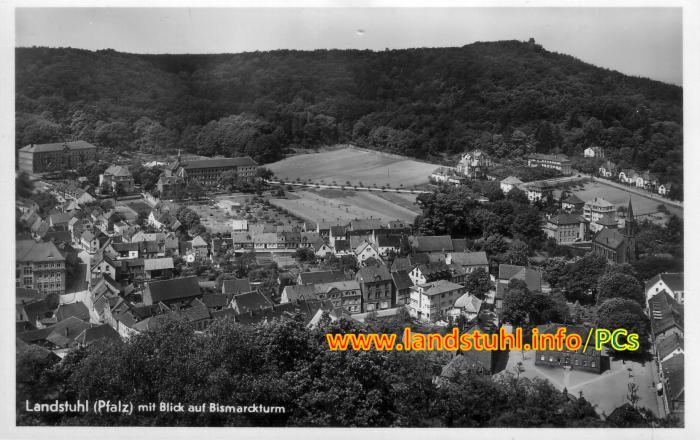 Landstuhl mit Blick auf Bismarckturm