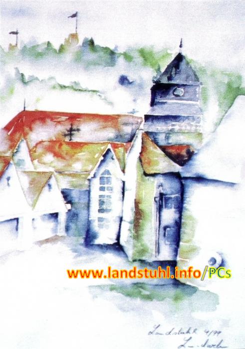 kath. Kirche 'St. Andreas' und Burg Nanstein