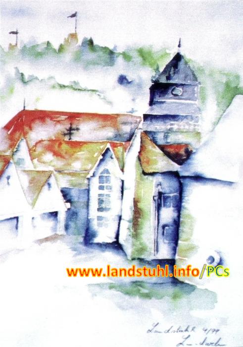 kath. Kirche 'St. Andreas' und Burg Nanstein