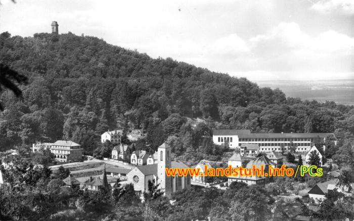 Blick zum Bismarckturm, Progymnasium u. Heiligeistkirche
