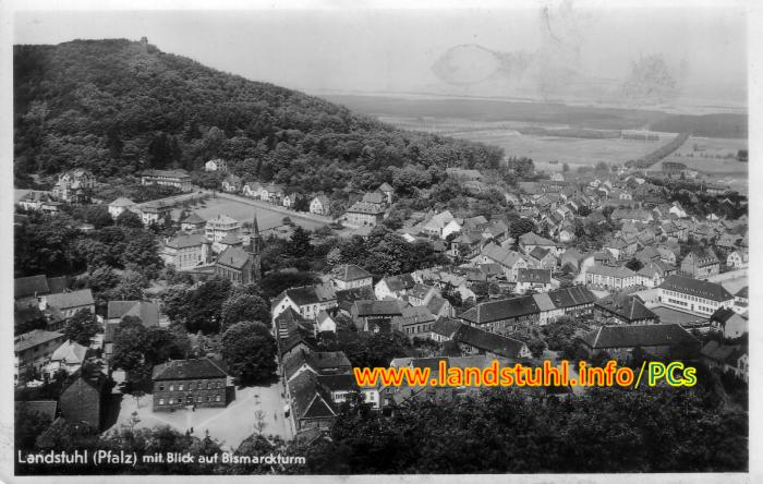 Landstuhl mit Blick auf Bismarckturm
