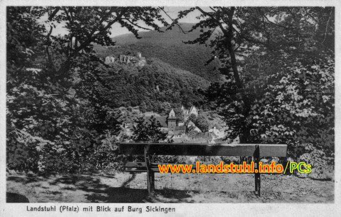 Landstuhl mit Blick auf Burg Nanstein