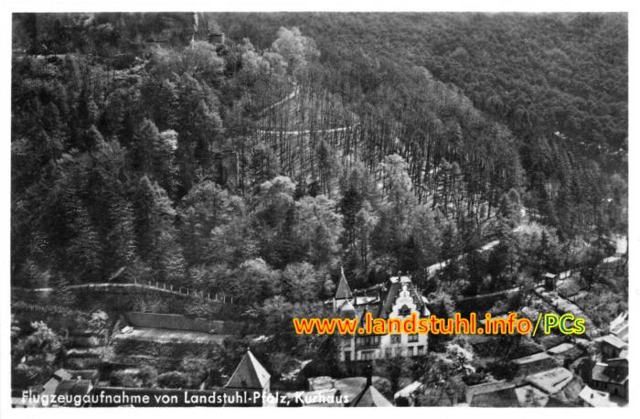 Flugzeugaufnahme von Landstuhl/Pfalz, Kurhaus