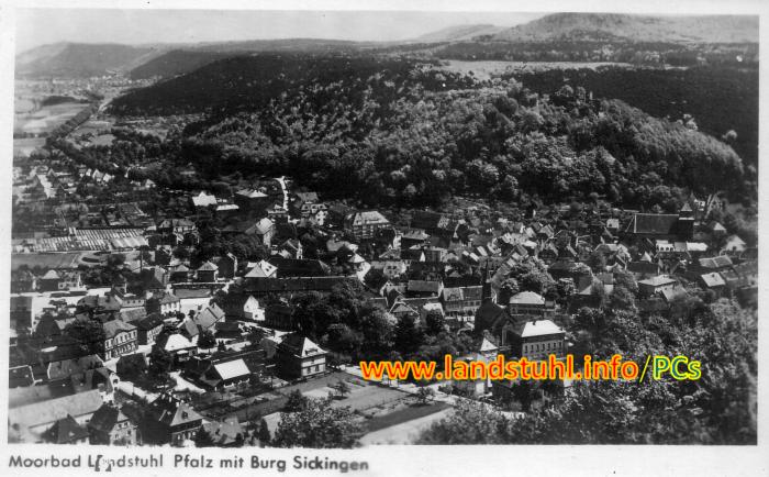 Moorbad Landstuhl mit Burg Sickingen