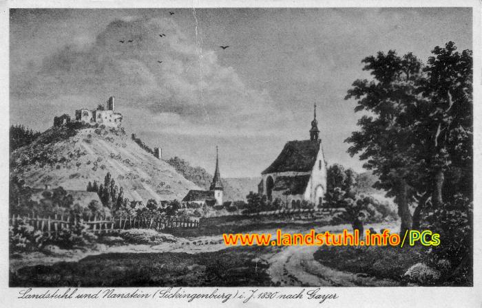 Landstuhl und Nanstein (Sickingenburg) i. J. 1830 nach Gayer