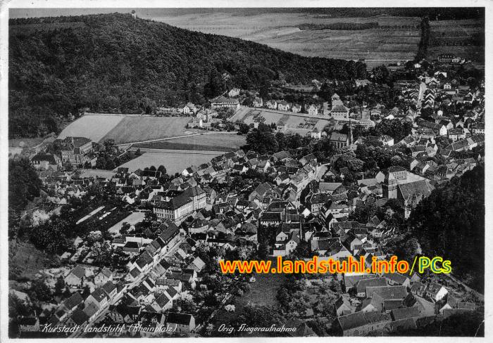 Kurstadt Landstuhl - Orig. Fliegeraufnahme