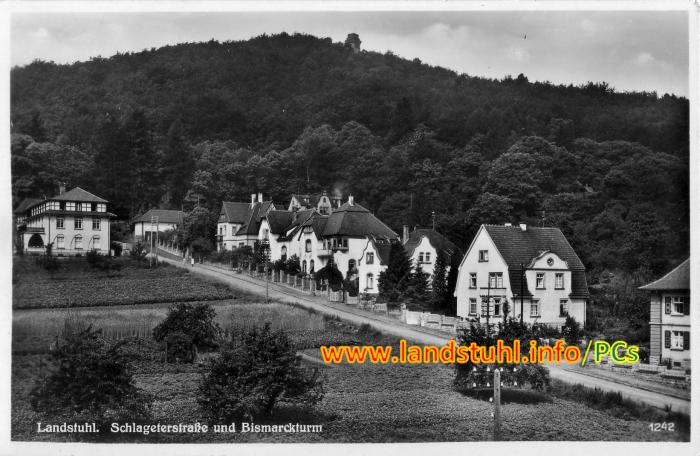 Schlageterstraße und Bismackturm