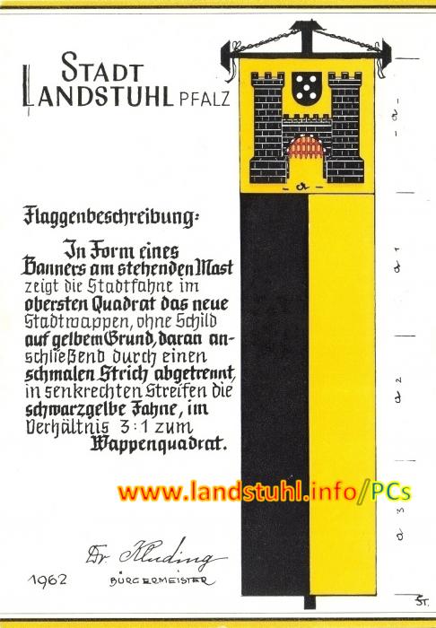 Flaggenbeschreibung Stadt Landstuhl