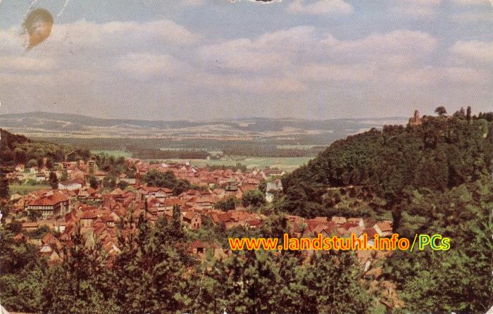 Blick zur Stadt und Burg