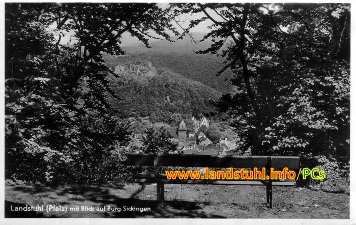 Landstuhl mit Blick auf Burg Sickingen