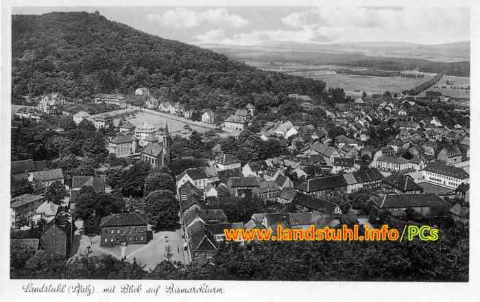 Landstuhl mit Blick auf Bismarckturm