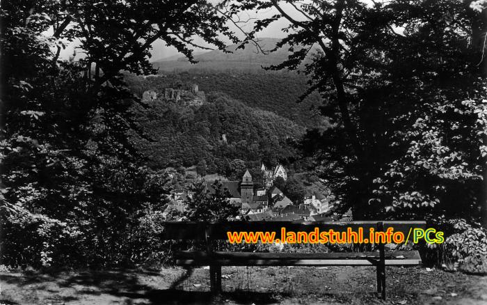 Landstuhl mit Blick auf Burg Sickingen