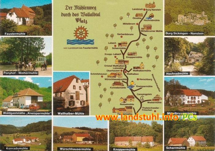 Der Mühlenweg durch das Wallalbtal von Landstuhl bis Faustermühle