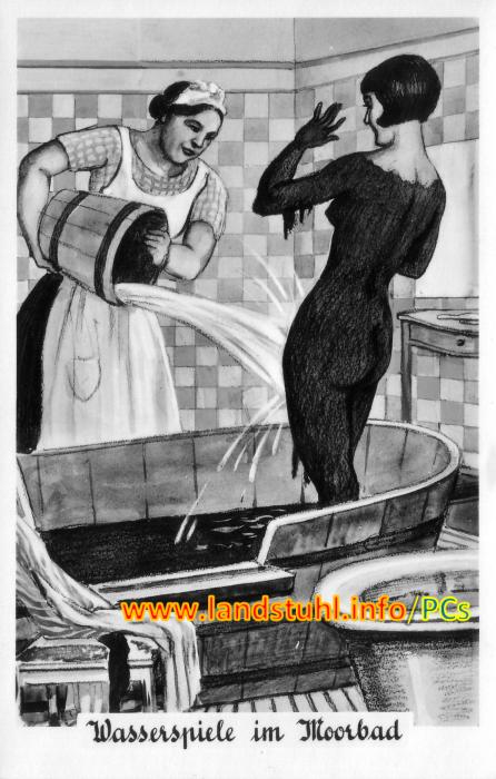 Wasserspiele im Moorbad