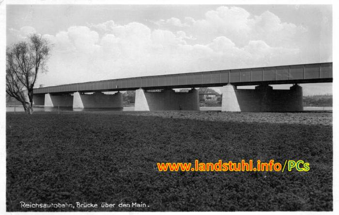 Reichsautobahn, Brücke über den Main
