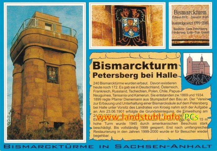 Bismarckturm auf dem Petersberg bei Halle (Saale)