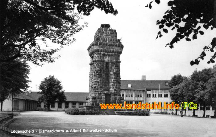 Bismarckturm Lüdenscheid und Albert Schweitzer Schule