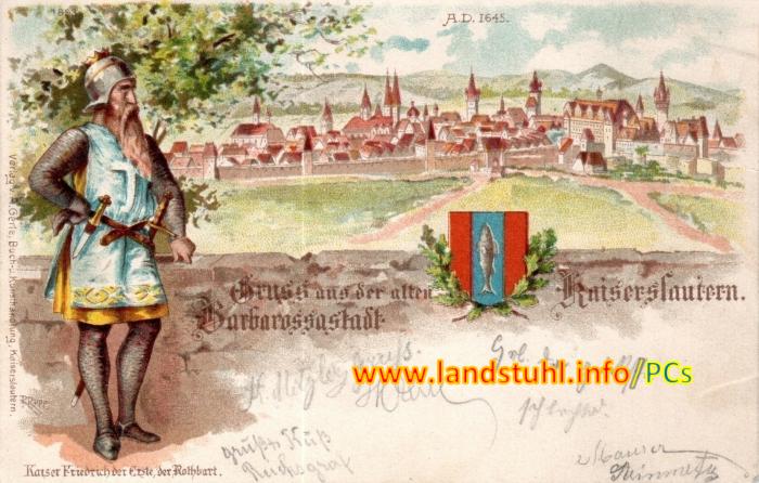 Gruss aus der alten Barbarossastadt Kaiserslautern Gruss aus der alten Barbarossastadt Kaiserslautern