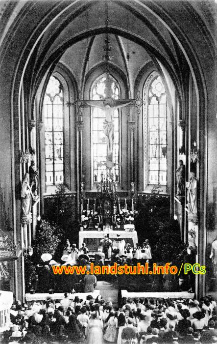 Inneres der kath. Kirche zu Edenkoben