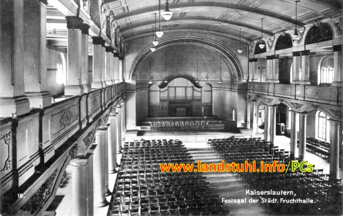Festsaal der städt. Fruchthalle